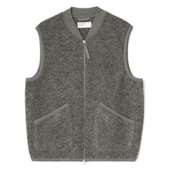 Universal Works - Sleeveless Wool Jacket | Dark grey