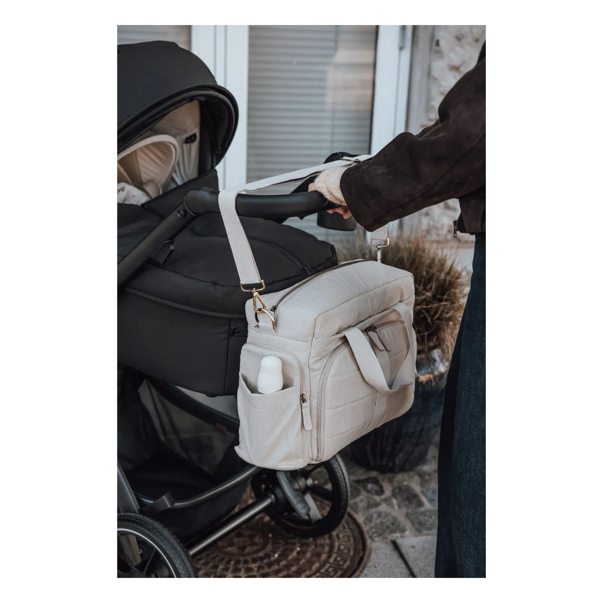 Sebra - On-the-Go Diaper Bag | Beige