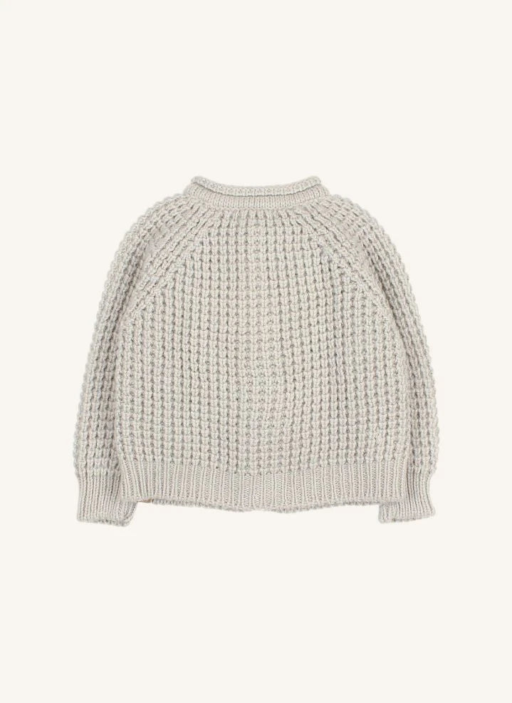 Búho - Baby Knit Cardigan | Gris galet