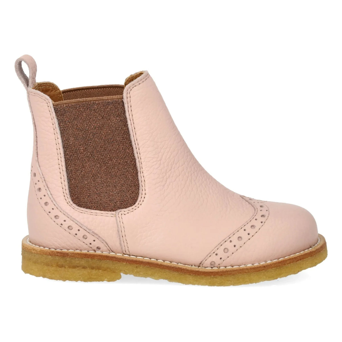 Angulus - Chelsea Brogue Boots | Pink