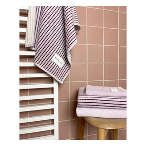 Maison Deux - Striped bath towel | Lilac