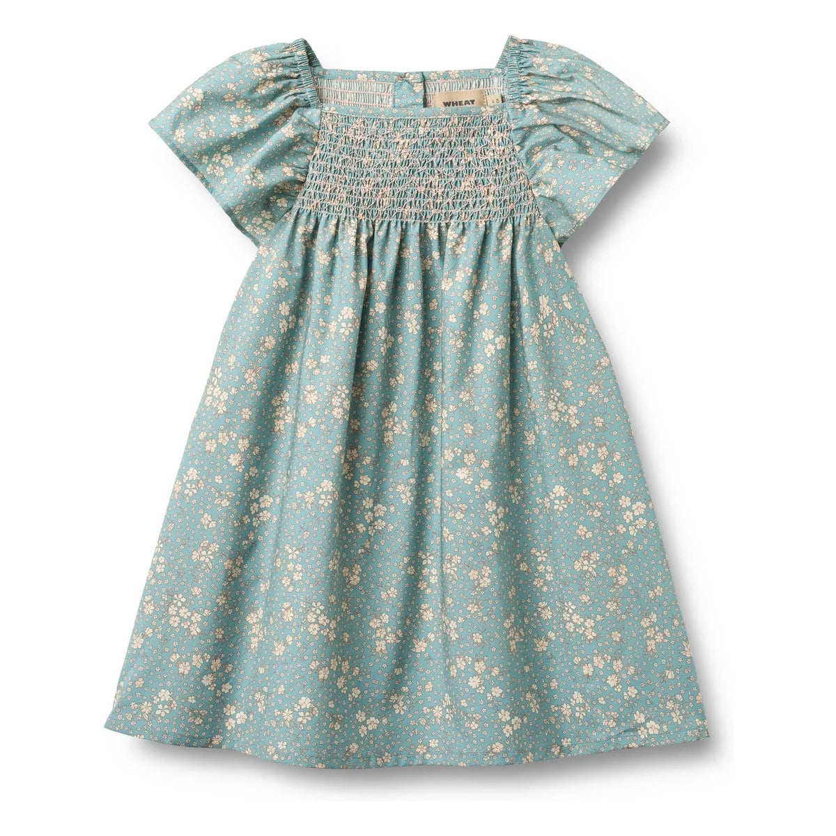 Wheat - Elva Fleurie Organic Cotton Dress | Light Blue