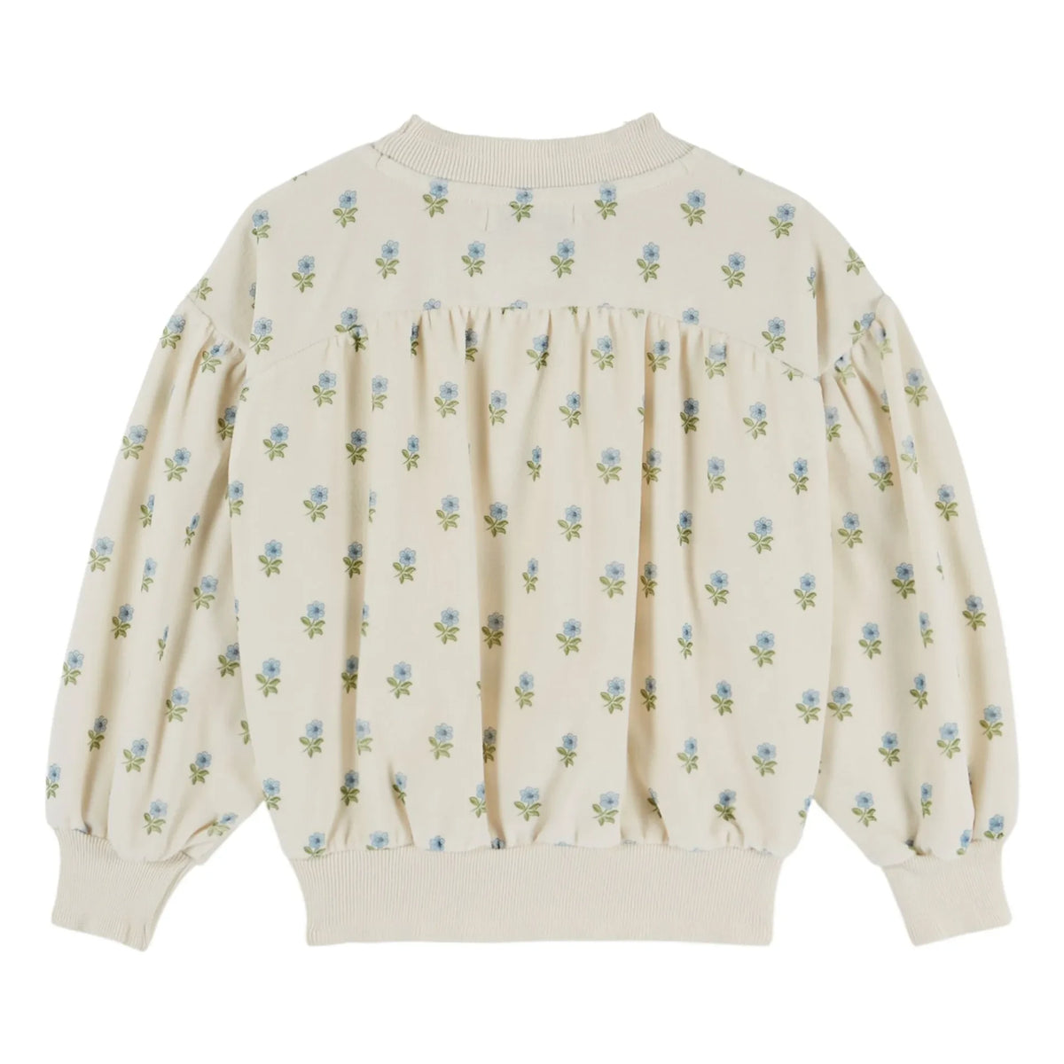 Emile et Ida - Organic Cotton Velvet Sweatshirt | Cream