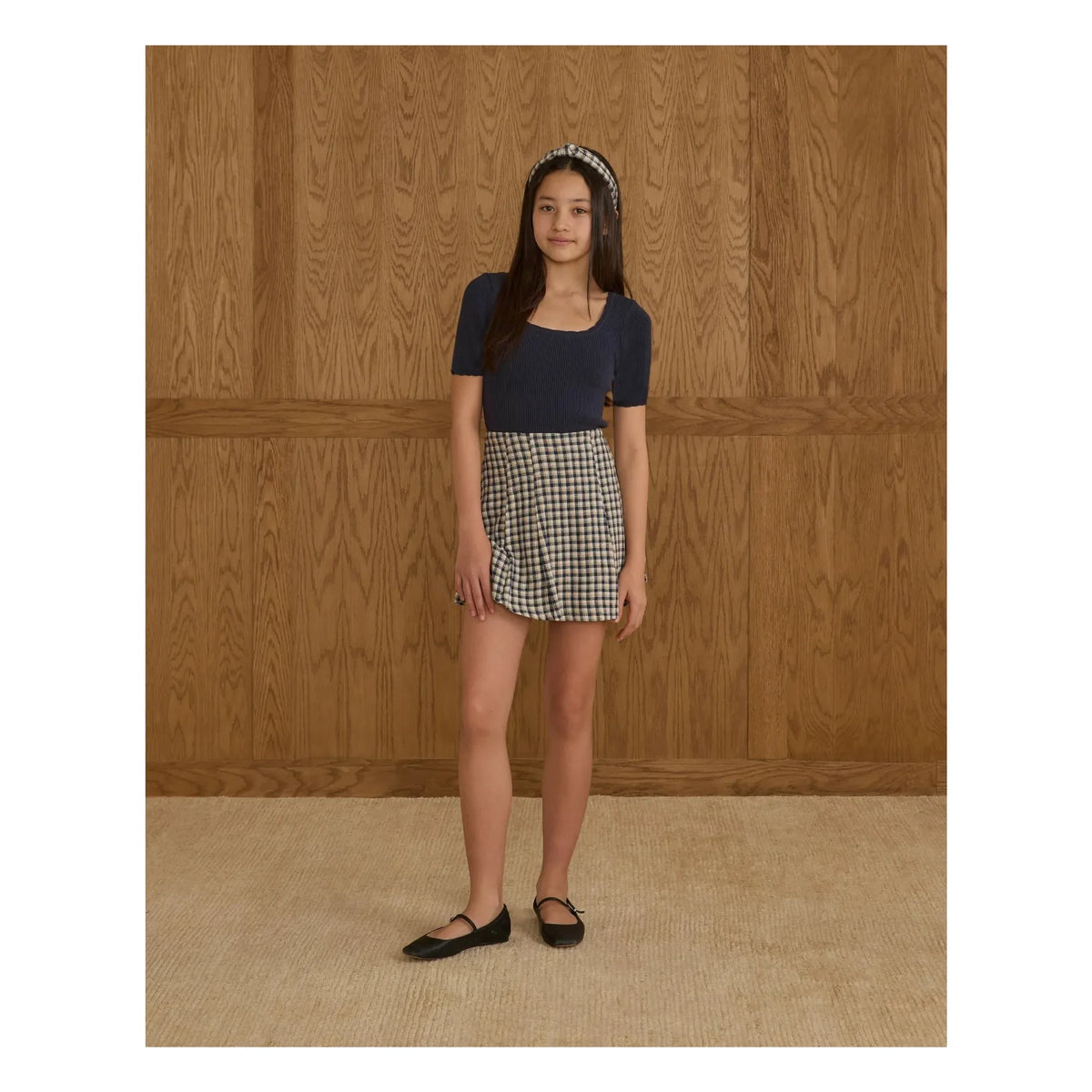 Rylee + Cru - Scallop T-shirt | Navy