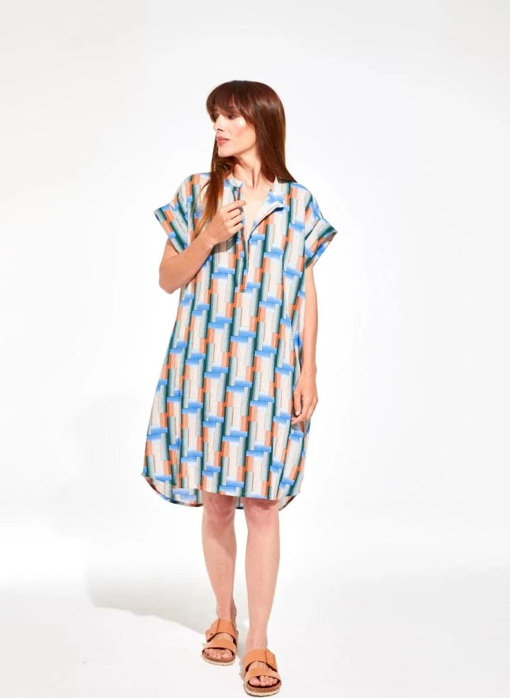 Mapoésie - Syracuse Echo dress | Blue
