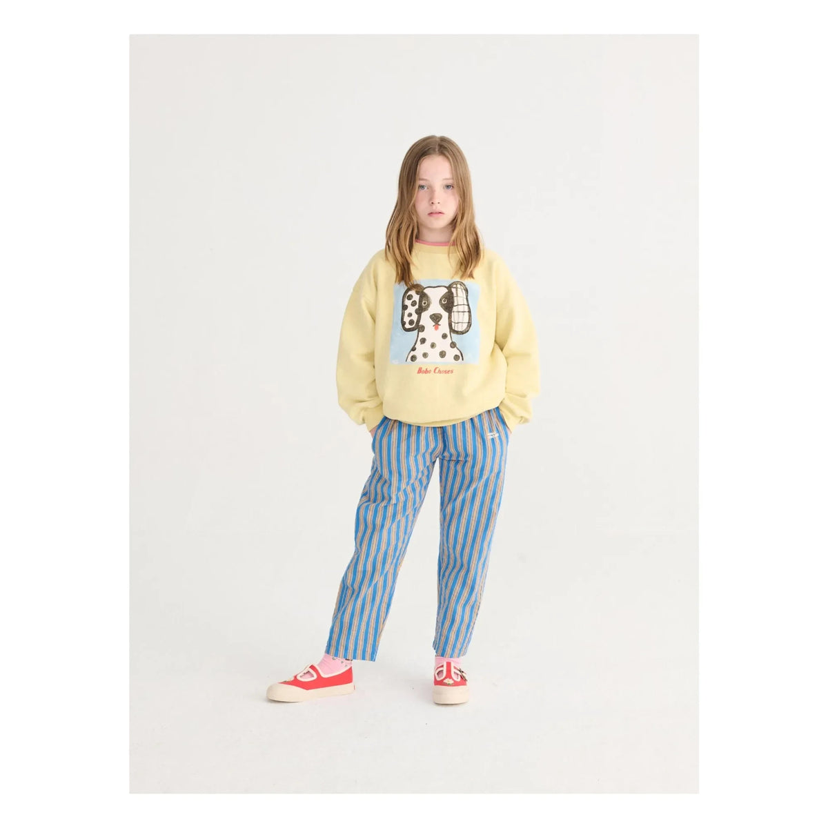 Bobo Choses - Dalmatian Organic Cotton Sweatshirt | Yellow