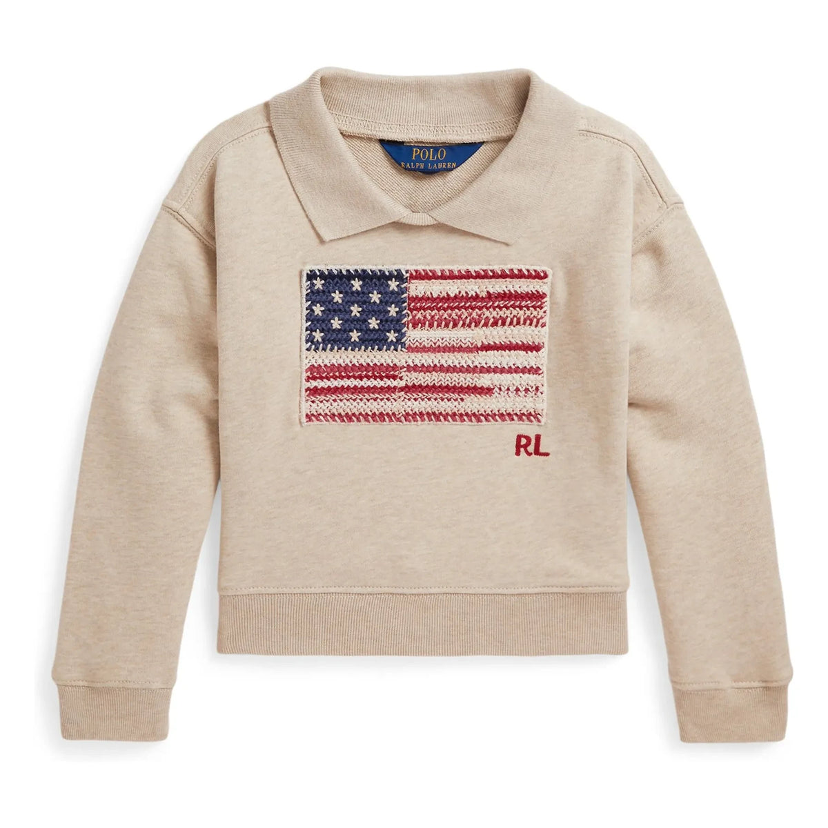 Ralph Lauren - Sweat Polo American Flag | Beige