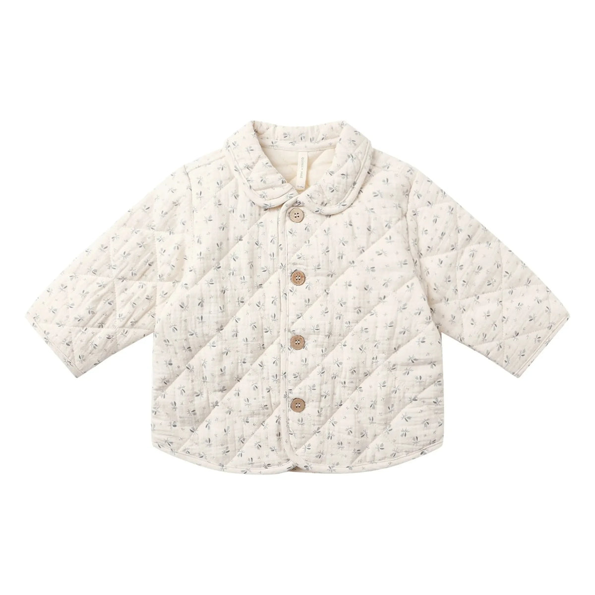 Quincy Mae - Fleurie Quilted Jacket Organic Cotton Gauze | Ecru
