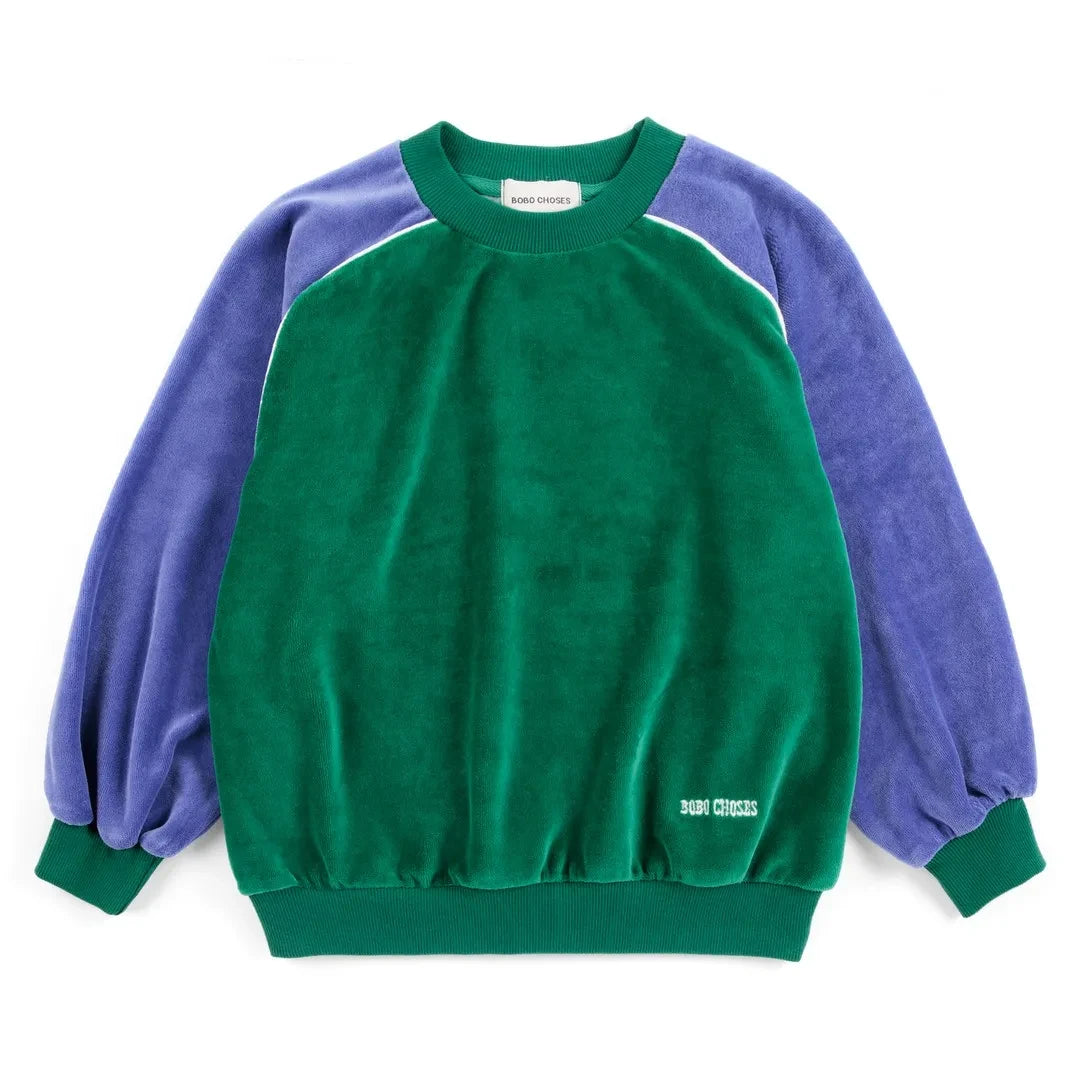 Bobo Choses - Color Block Terry Sweat | Green