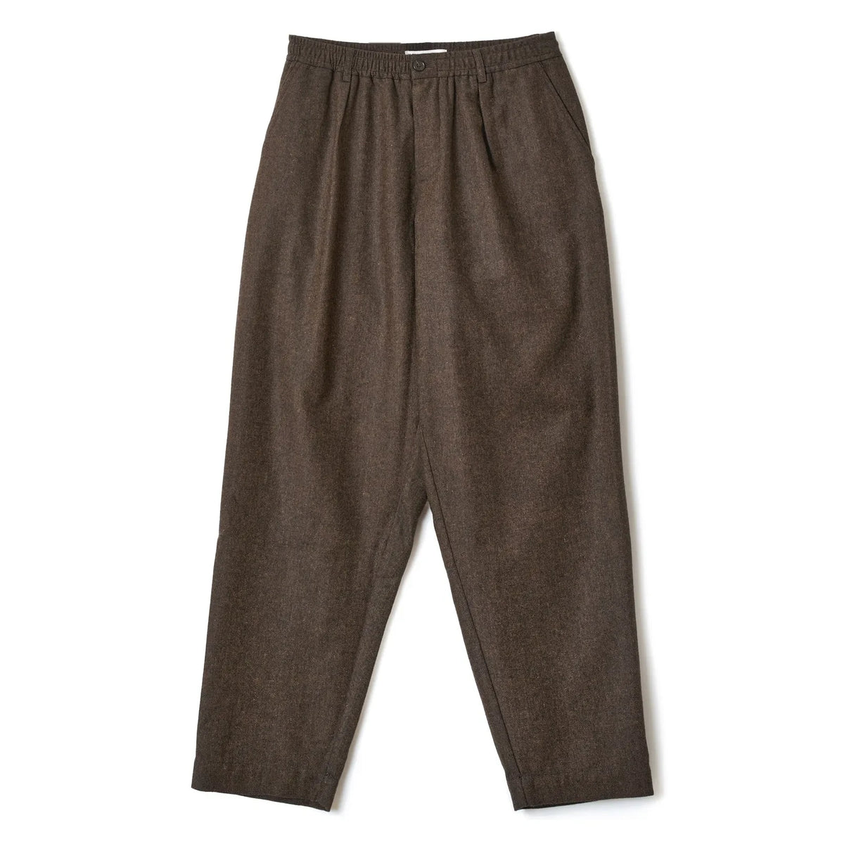 Universal Works - Cotton Pleated Fabric Trousers | Dark Brown
