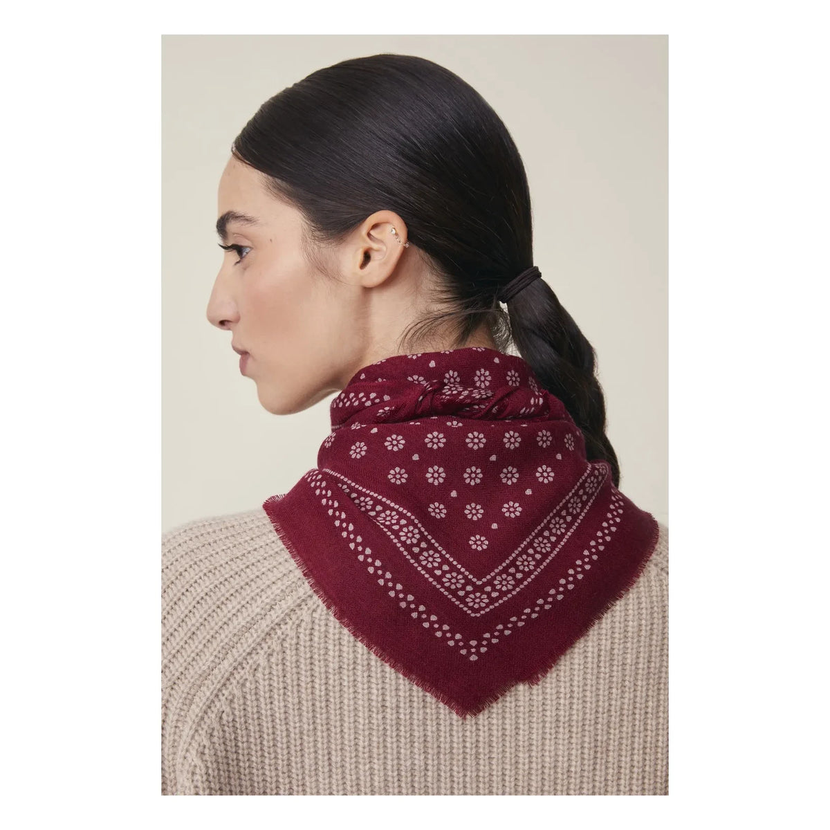 Moismont - Olaf Scarf No. 676, Wool | Burgundy