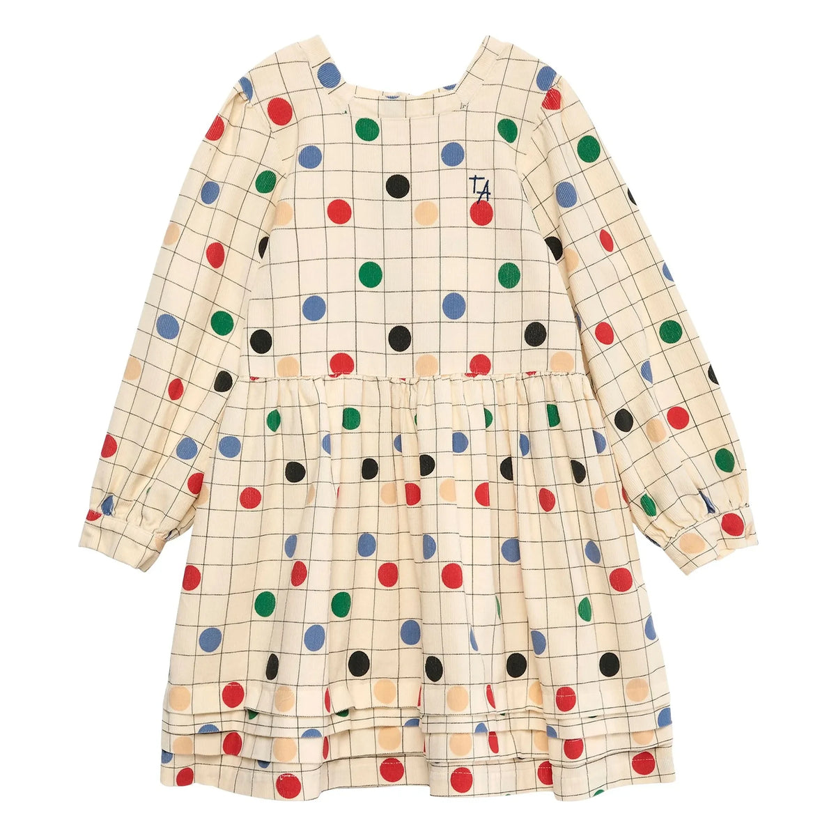 True Artist - Circles organic cotton dress | Beige