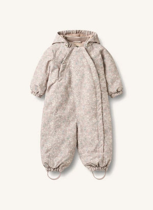 Wheat - Adi Recycled Fiber Floral Ski Suit | Pale Pink