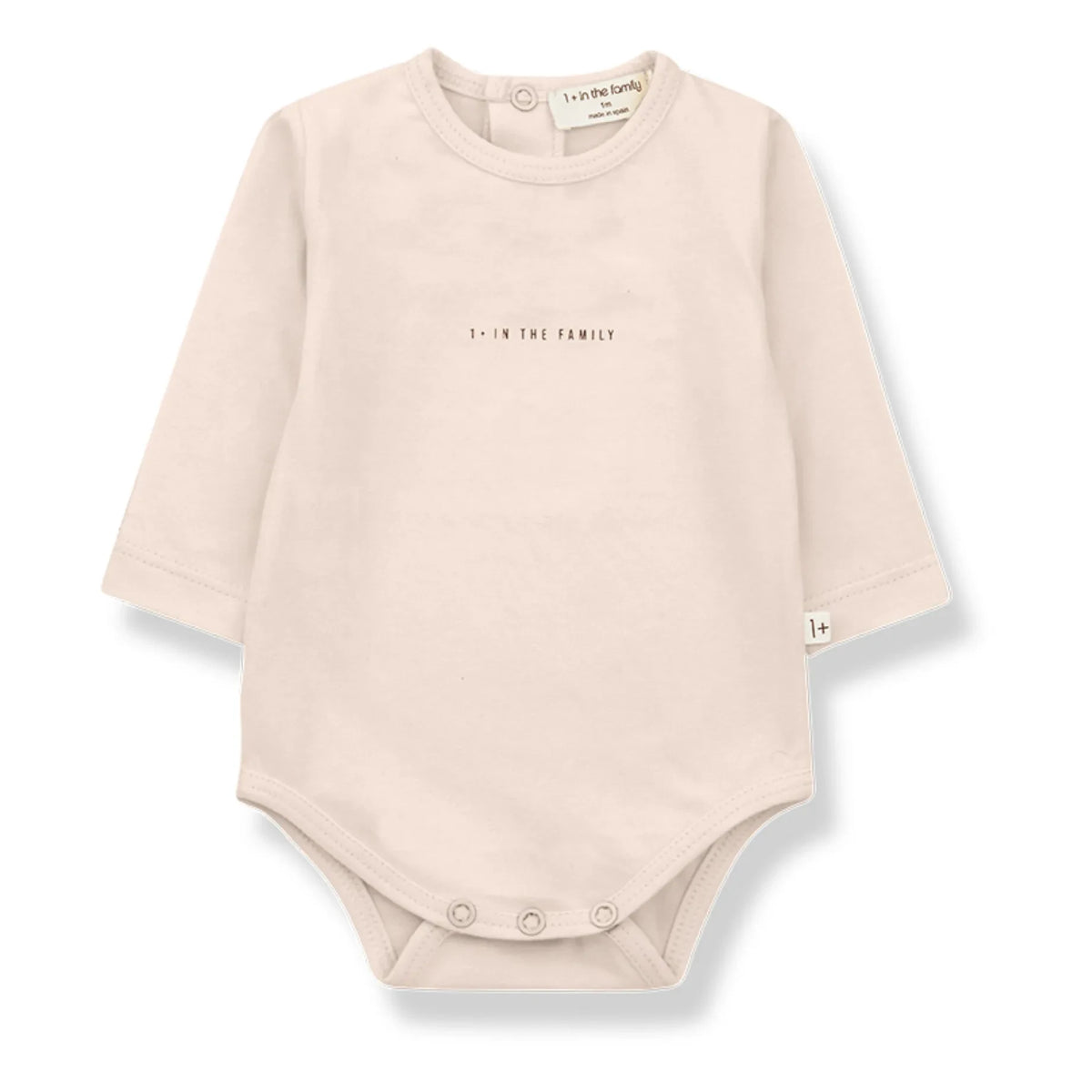 1+ in the family - Organic Cotton Baby Bodysuits - 2-Pack | Powder Pink