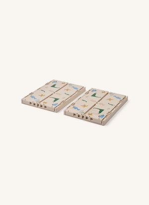 Liewood - Weston Foldable Box - 2-piece Set | Dino roar/Sandy