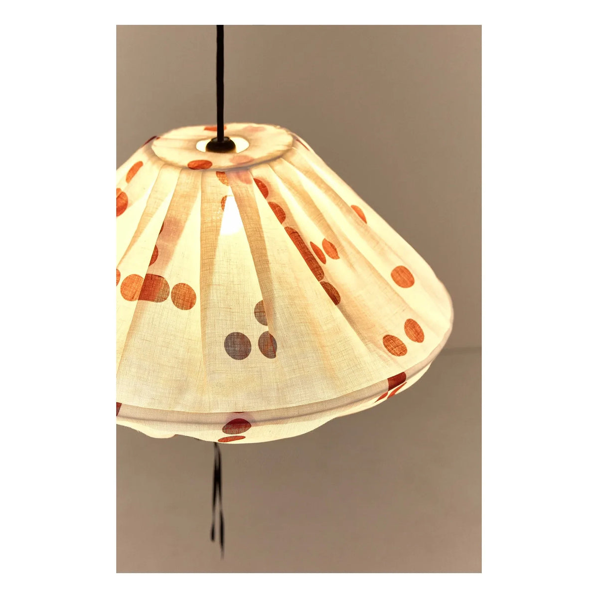 Nobodinoz - Yumi Polka Dot Lampshade | Red