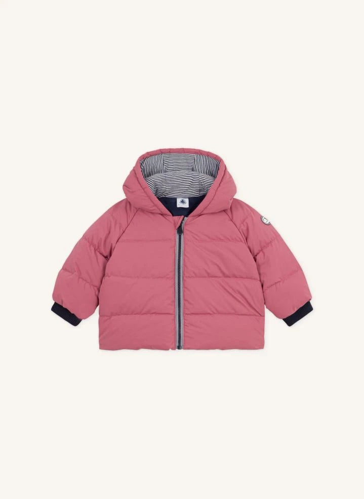 Petit Bateau - Plain Baby Down Jacket | Pink