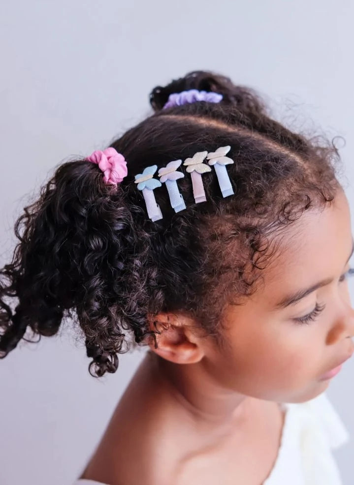 Mimi & Lula - 8-Piece Butterfly Hair Clip Set | Pale Pink
