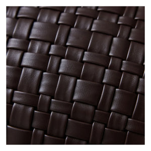 HKliving - Vegan leather pillow | Chocolate