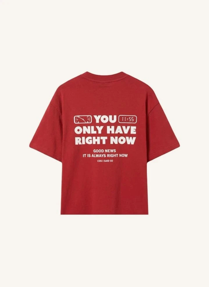 Cos I Said So - "Right Now" T-Shirt | Red
