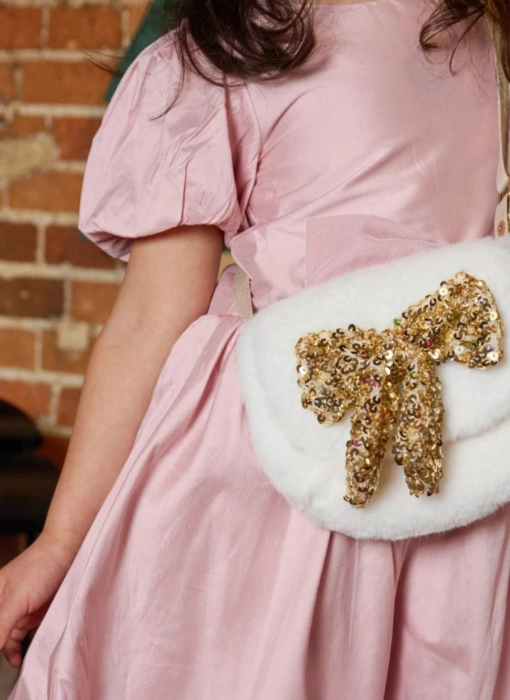 Rockahula Kids - Sequin Bow Bag | White