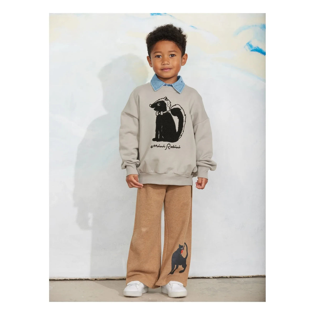 Mini Rodini - Mouffette Organic Cotton Sweatshirt | Grey