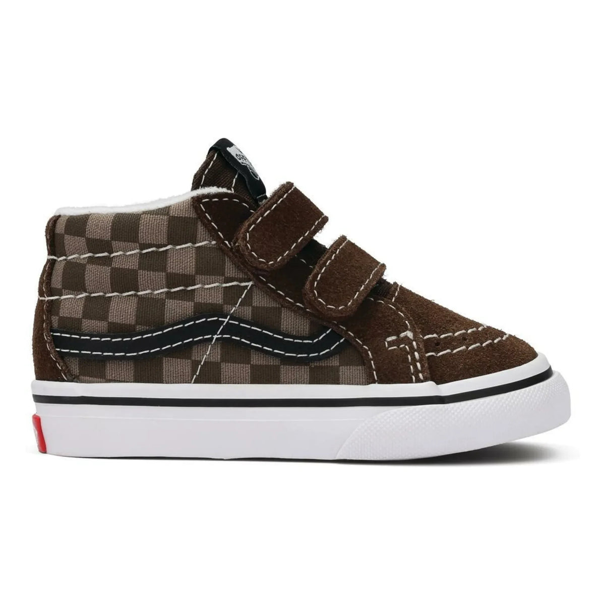 Vans - Scratch Sneakers SK8-Mid Reissue V Tonal Check | Brown