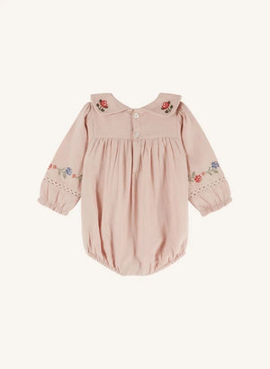 Emile et Ida - Cross-Stitched Jumpsuit | Pink