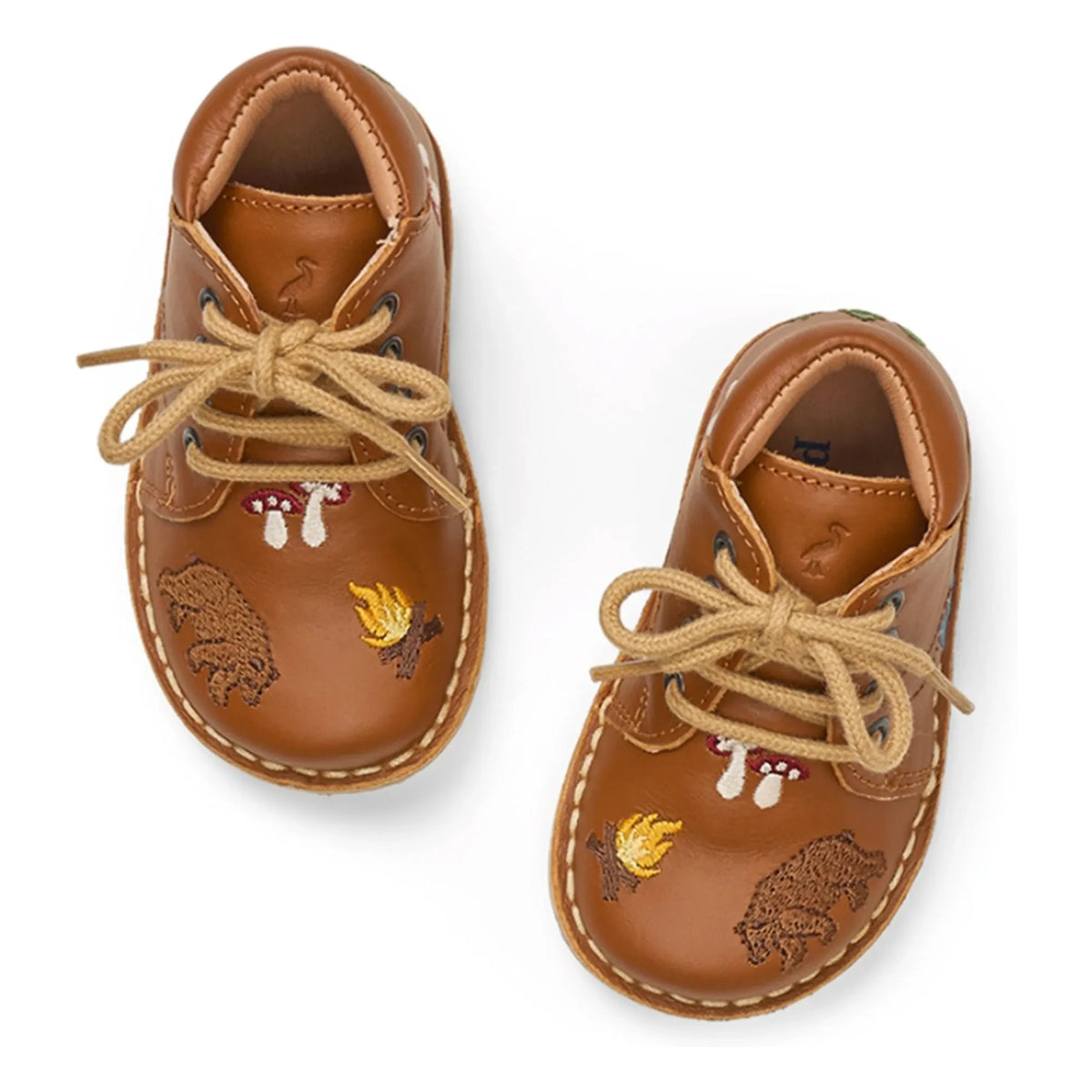 Petit Nord - Classic Embroidered Boots - Uniqua Collection | Cognac