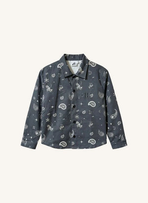 Cos I Said So - Grey Paisley Overshirt