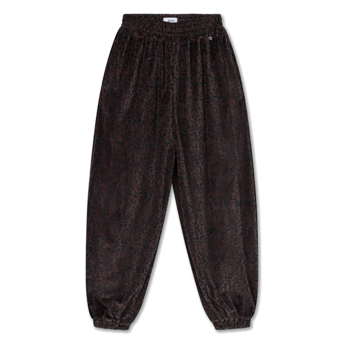 Repose AMS - Organic Cotton Leopard Print Jogger Pants | Brown