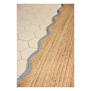 Layered - Deniztarağı jute runner rug | Blue