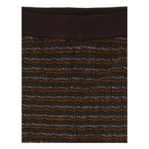 FUB - Striped Merino Wool Trousers | Brown