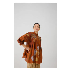 CORD - Judy Foliage blouse | Terracotta