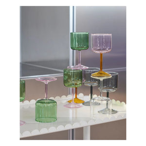 Hay - Tint Borosilicate Wine Glasses - Set of 2 | Grey