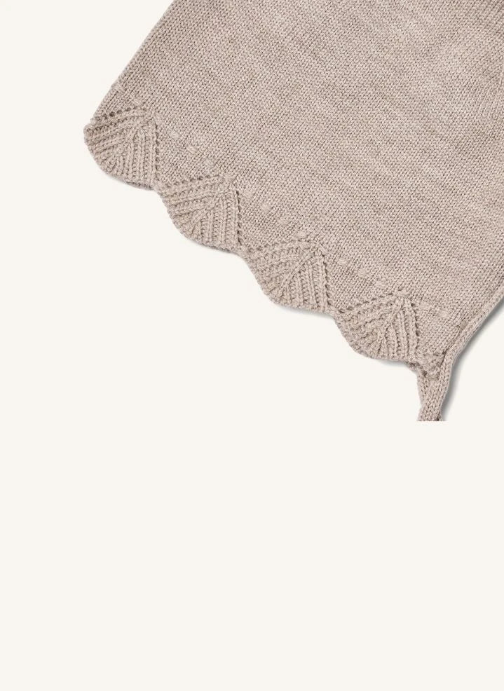 Wheat - Amya Merino Wool Beanie | Lilac