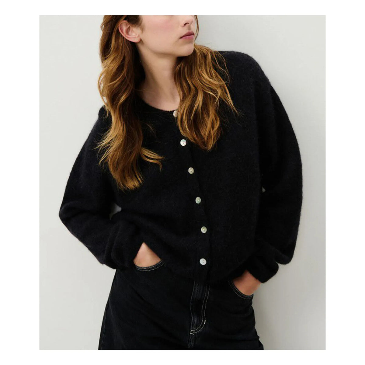 American Vintage - Vitow Alpaca and Wool Vest | Black