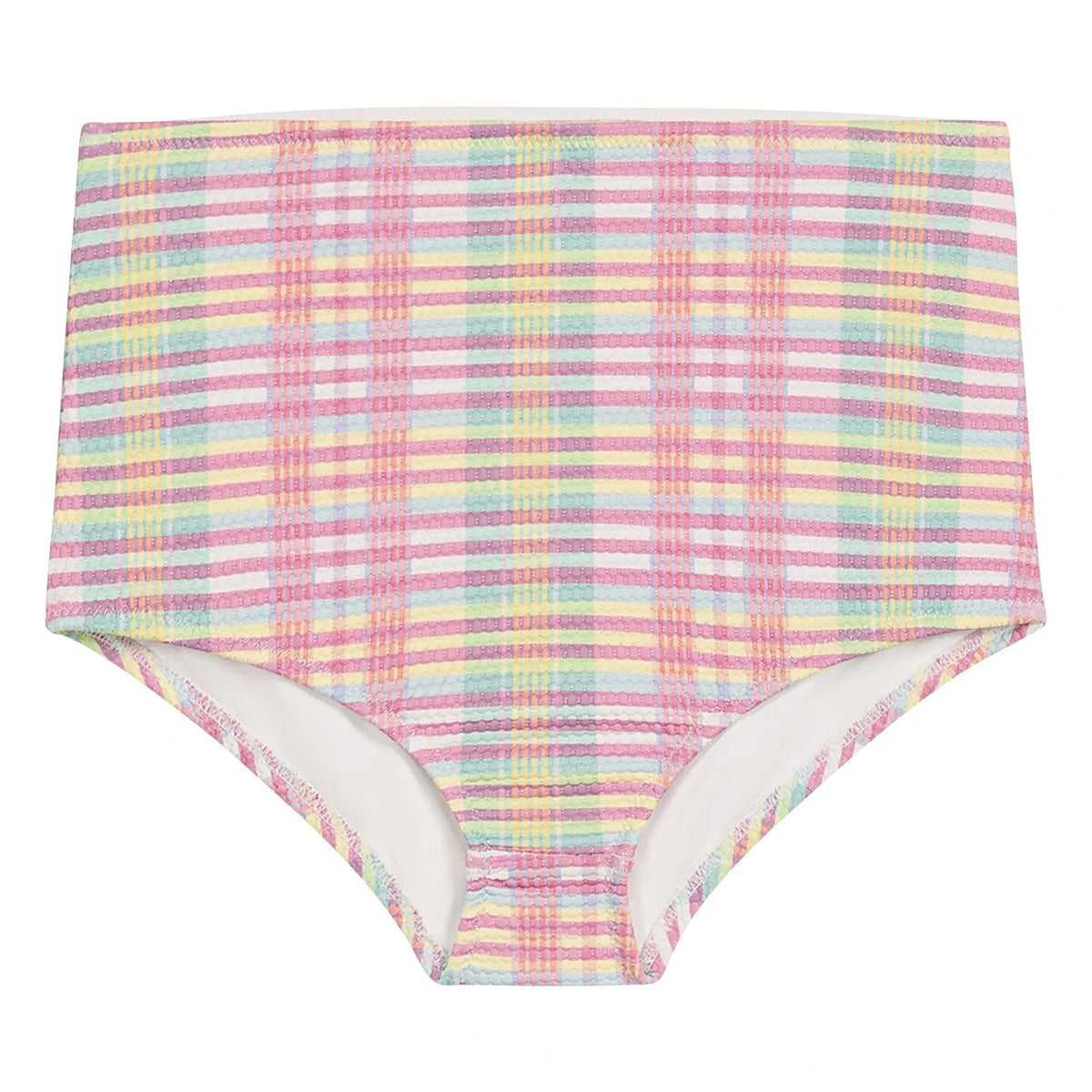 Louise Misha - Long Sleeve Swimsuit with Carreaux Pattern Made from Recycled Fibers | Pink