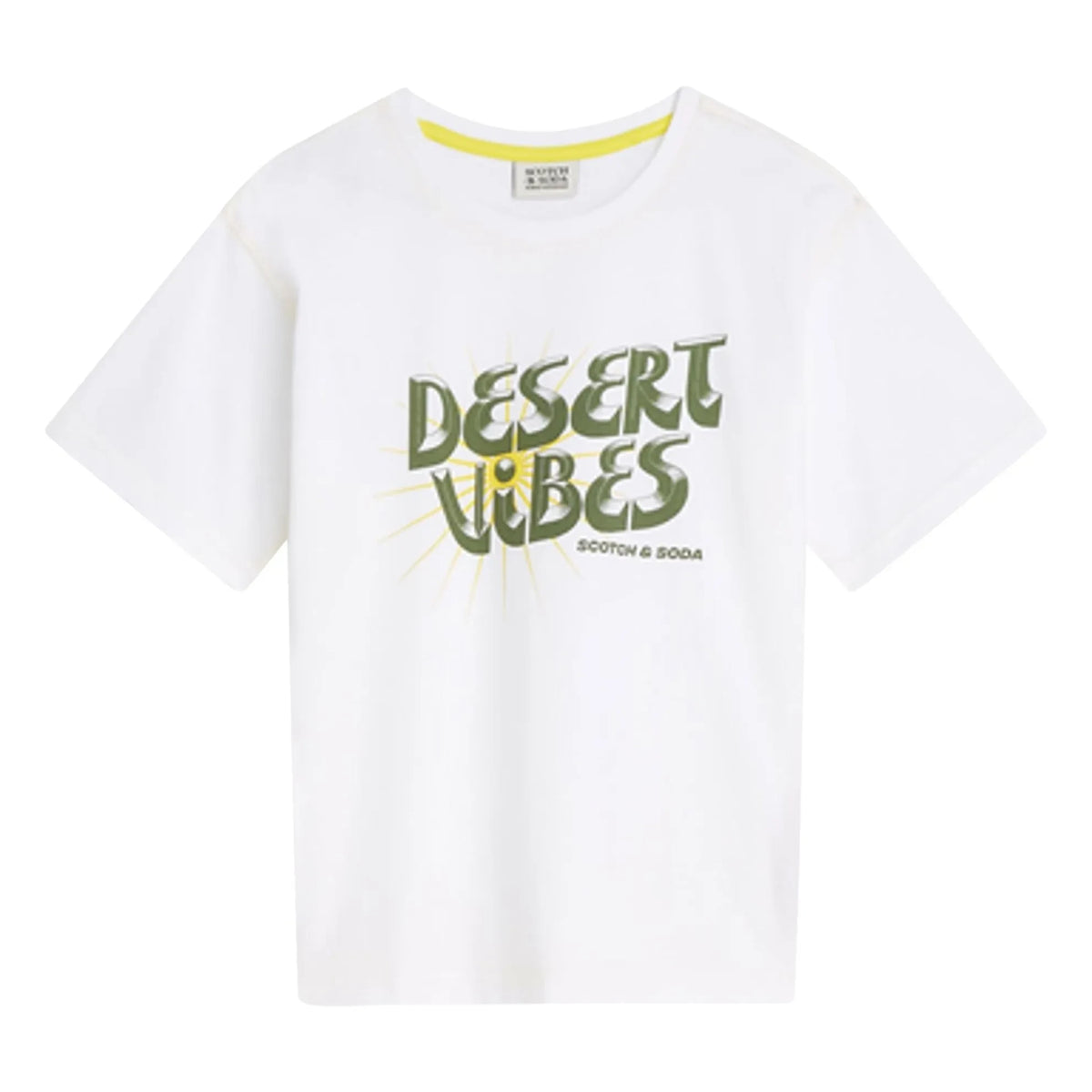 Scotch & Soda - Desert Breeze Art Print T-Shirt | White
