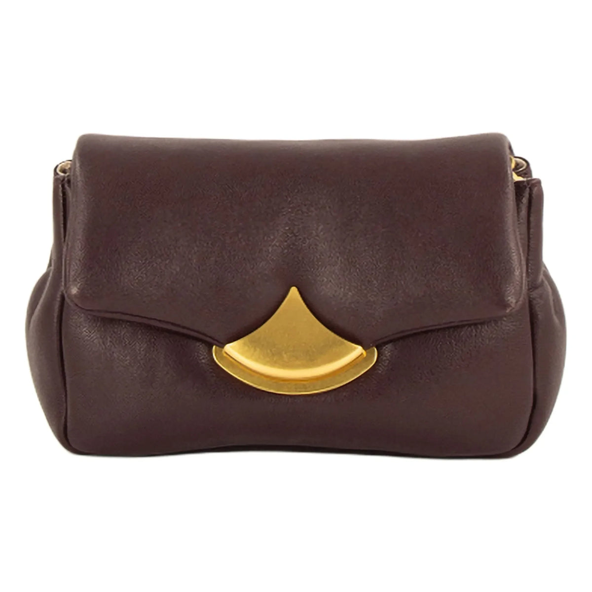 Sessùn - Diviluz Puffy Leather Bag | Dark Brown