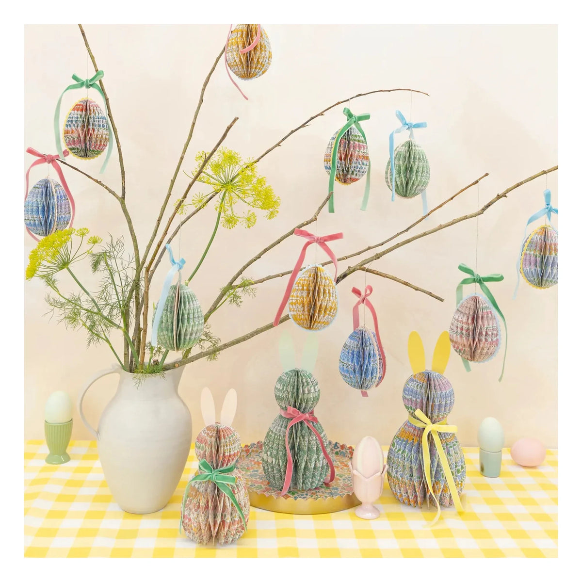 Meri Meri - Decorative Hanging Eggs - Meri Meri x Liberty - 6-piece Set