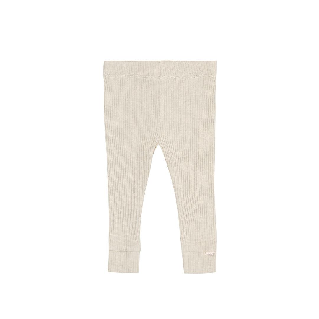 Claude & Co Ribbed Leggings - Oat-Leggings-Oat-0-3m | Natural Baby Shower