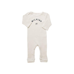 Claude & Co "Milking It" Onesie - Oat-Rompers-Oat-Newborn | Natural Baby Shower