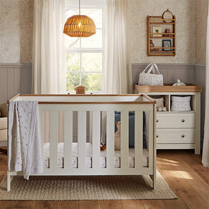 CuddleCo Burford 2pc Set - White/Oak-Nursery Sets-White/Oak- | Natural Baby Shower