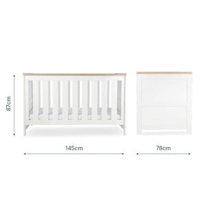 CuddleCo Burford 3pc Set - White/Oak-Nursery Sets-White/Oak- | Natural Baby Shower