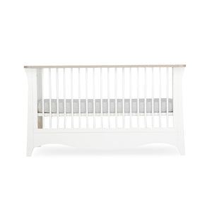 CuddleCo Clara 3 Piece Set 3-Drawer Dresser Cot Bed + Wardrobe - White/Ash-Nursery Sets- | Natural Baby Shower