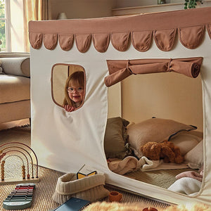 CuddleCo Play House with Scalloped Bunting - Tuscany-Climbing Frames-Tuscany- | Natural Baby Shower