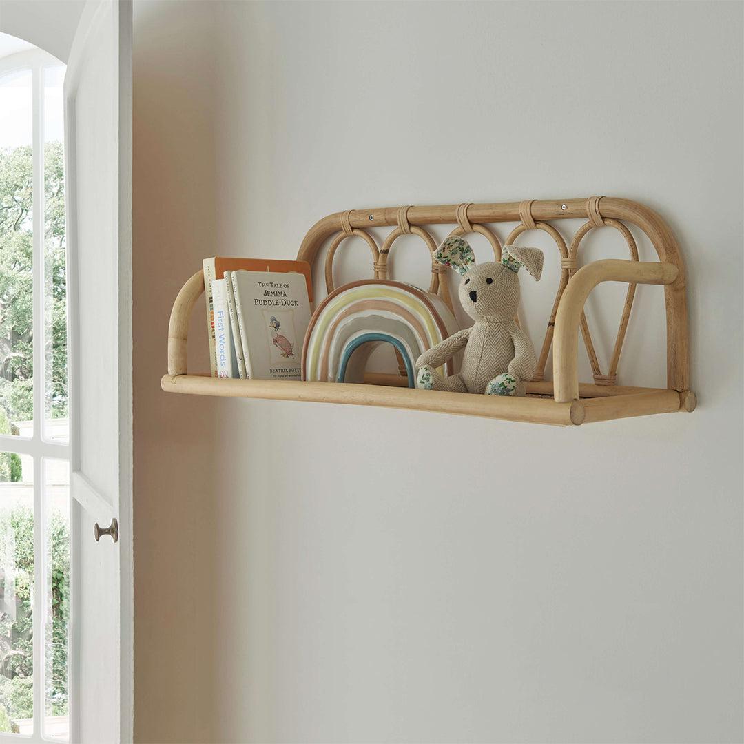 CuddleCo Aria Shelf - Rattan-Shelves-Rattan- | Natural Baby Shower