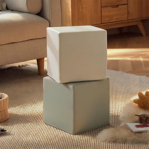 CuddleCo Soft Play Cubes 2pc - Sea Salt/Pebble-Soft Play-Salt/Pebble- | Natural Baby Shower