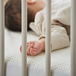 CuddleCo Waterproof Cot Bed Mattress Protector Hypoallergenic Bamboo - White-Mattress Protectors-White-One Size | Natural Baby Shower